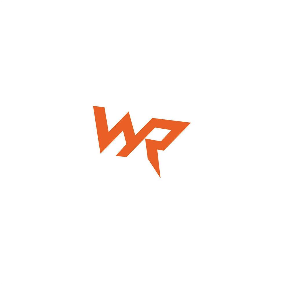 initiale lettre wr logo ou rw logo vecteur conception modèle