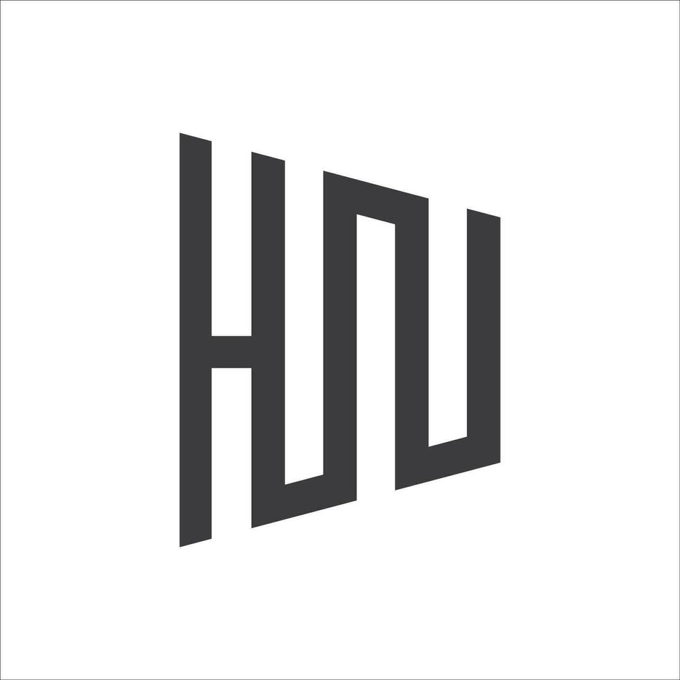 initiale lettre quoi logo ou hw logo vecteur conception modèle