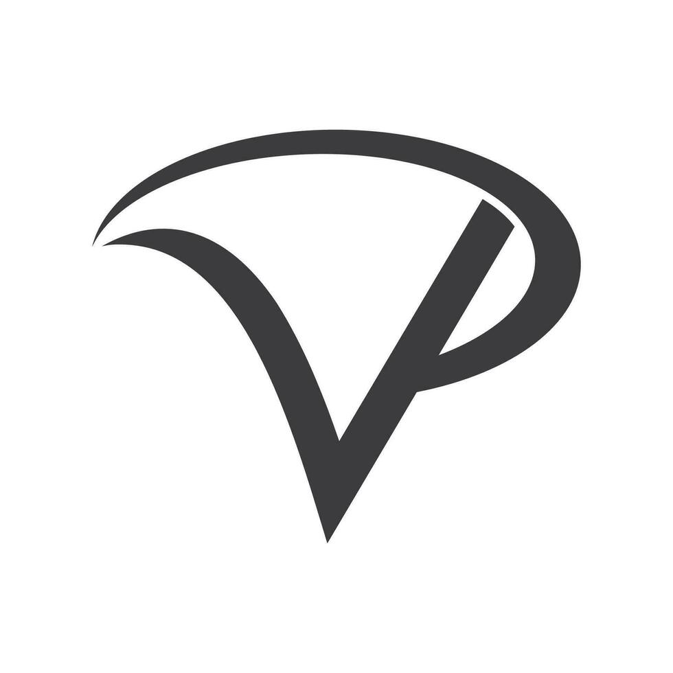 initiale lettre vice-président logo ou pv logo vecteur conception modèle