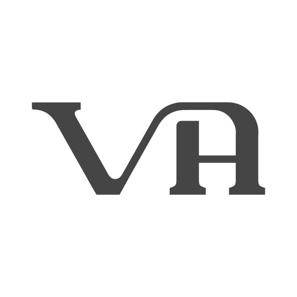 alphabet lettres initiales monogramme logo hv, vh, h et v vecteur