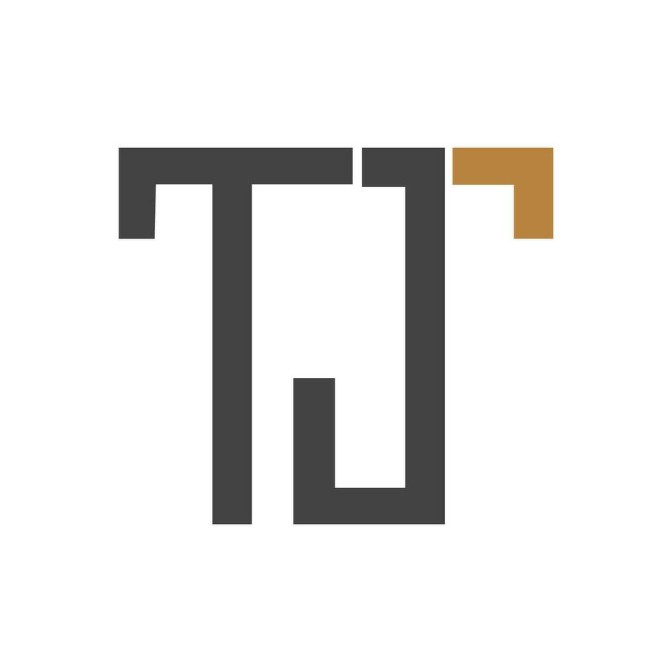 initiale tj lettre logo vecteur modèle conception. Créatif abstrait lettre jt logo conception. lié lettre jt logo conception.