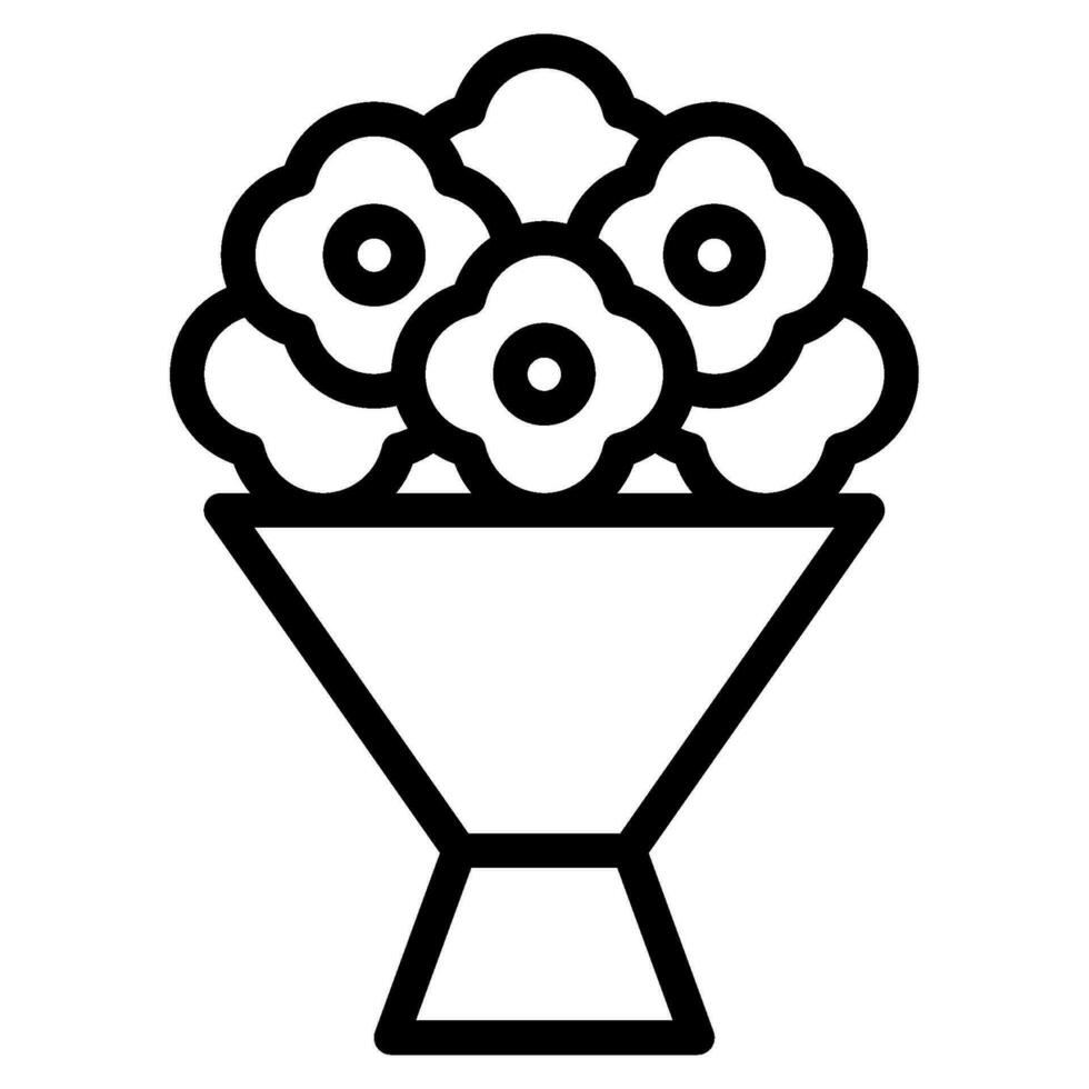 bouquet objet illustration vecteur