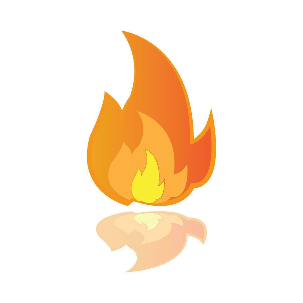 modèle de conception de vecteur de logo d'icône de feu