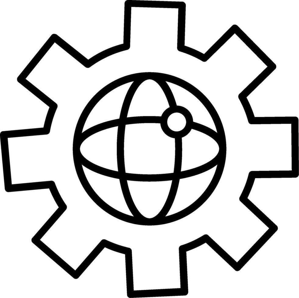 icône de vecteur de mondialisation