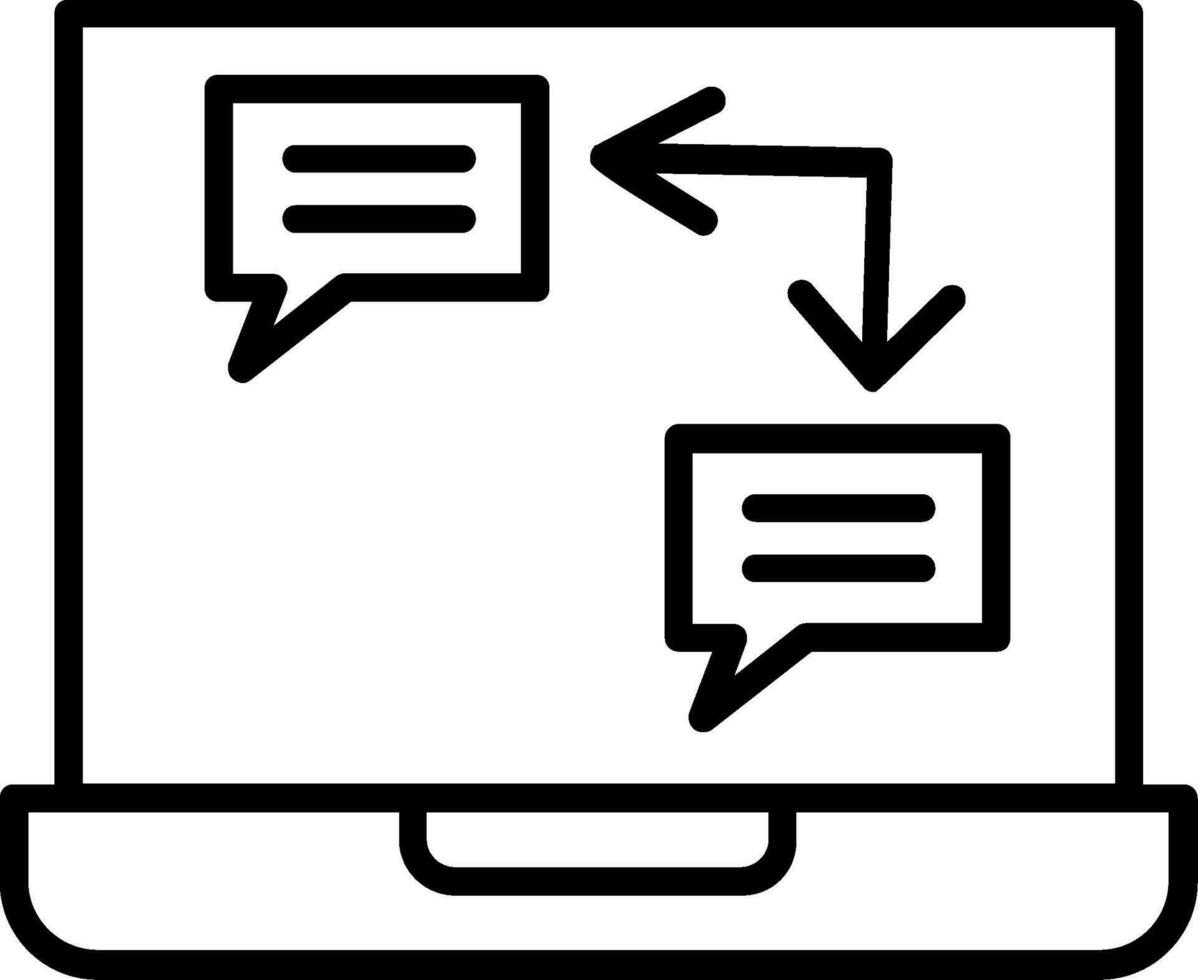 envoyer l'icône de vecteur de message