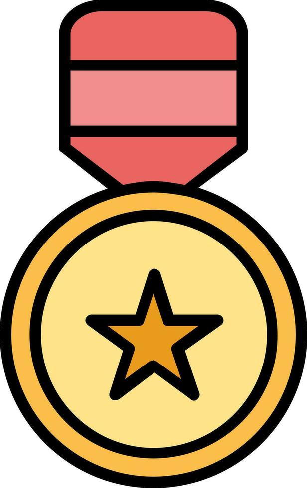 icône de vecteur de médaille