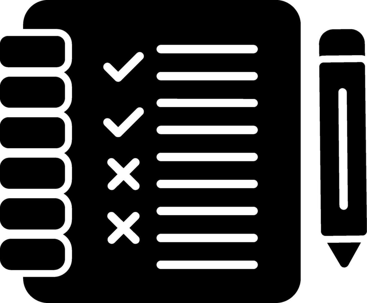 icône de vecteur de liste de contrôle
