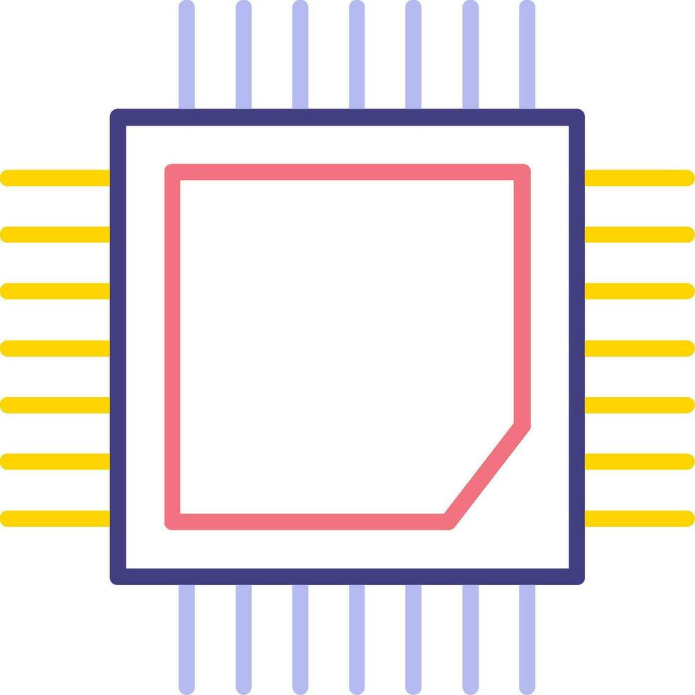 icône de vecteur de processeur