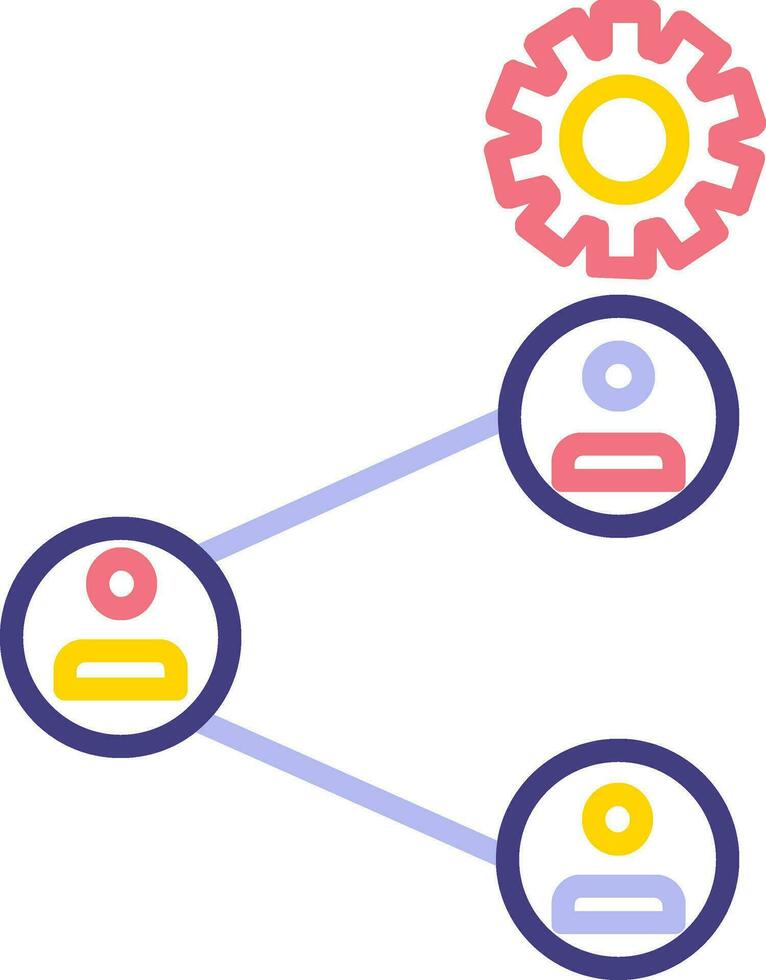 icône de vecteur de relation