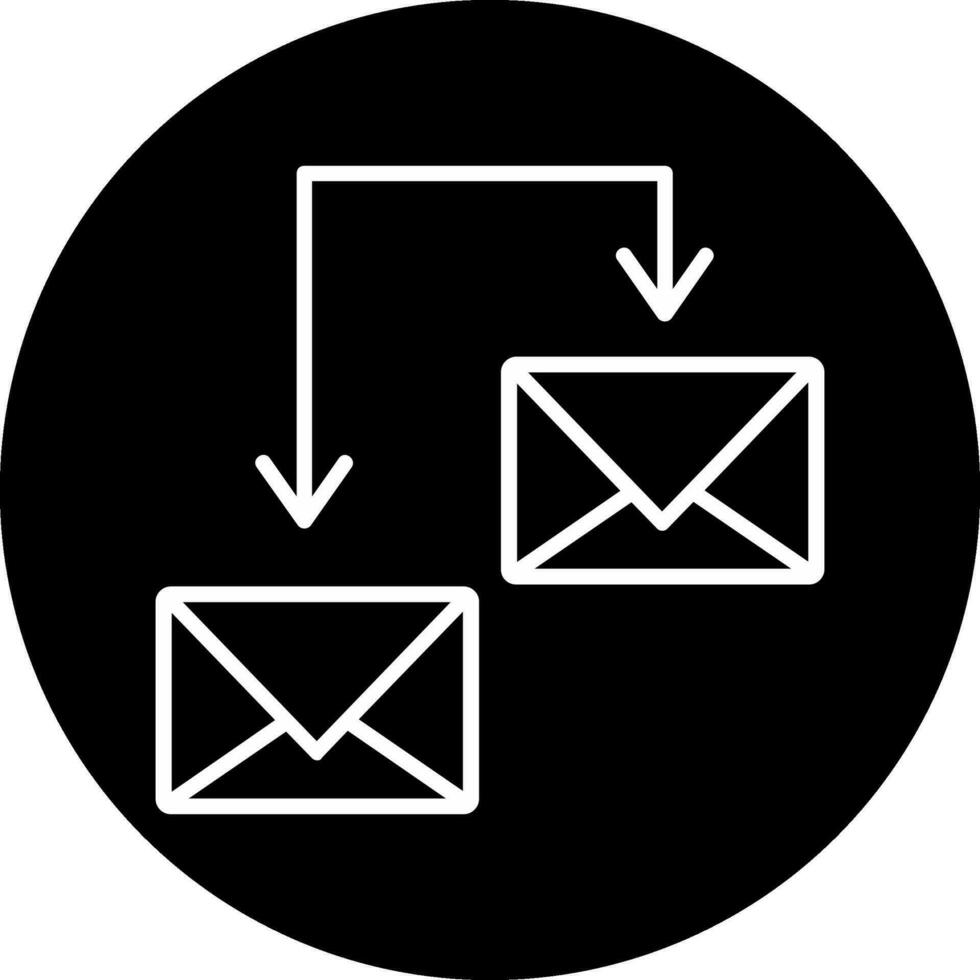 icône de vecteur d'échange de mails