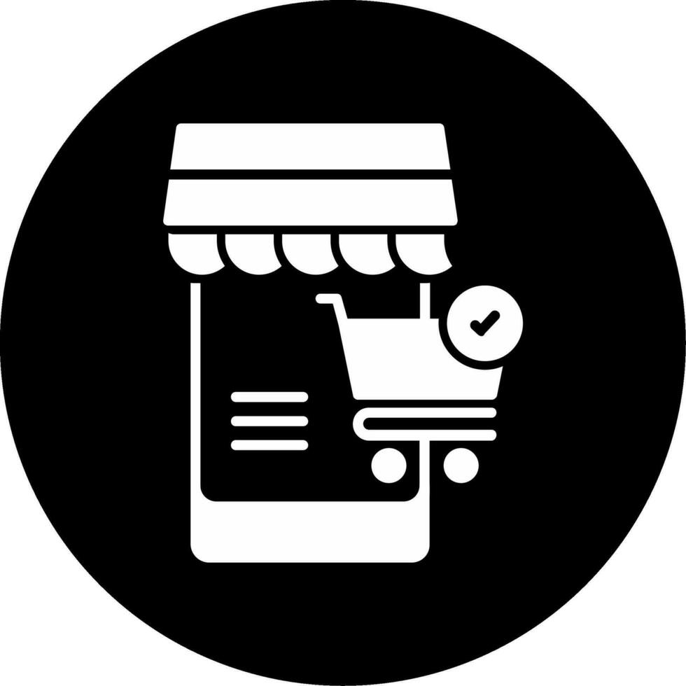 icône de vecteur de magasin en ligne