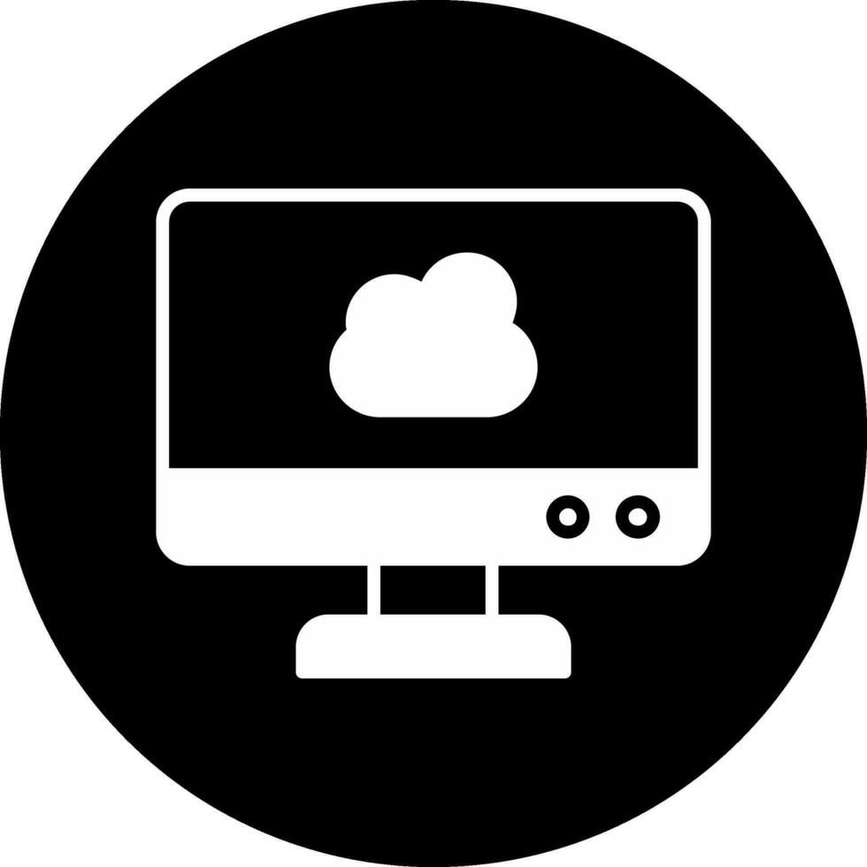 icône de vecteur de cloud computing