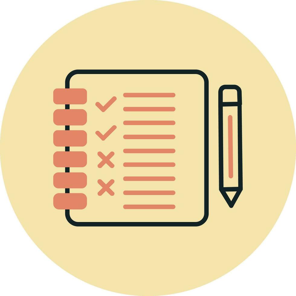 icône de vecteur de liste de contrôle