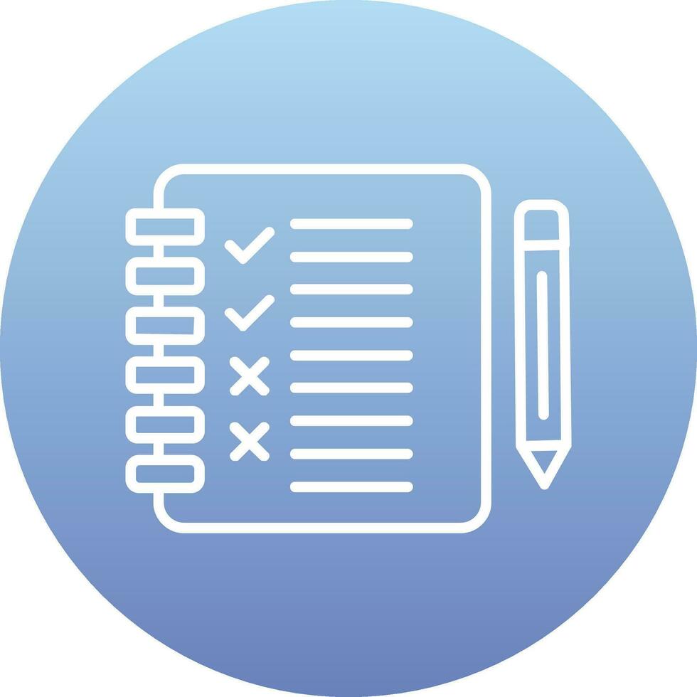 icône de vecteur de liste de contrôle