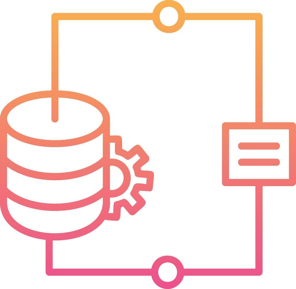 icône de vecteur d'intégration de données