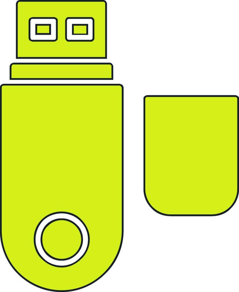 icône de vecteur de clé USB