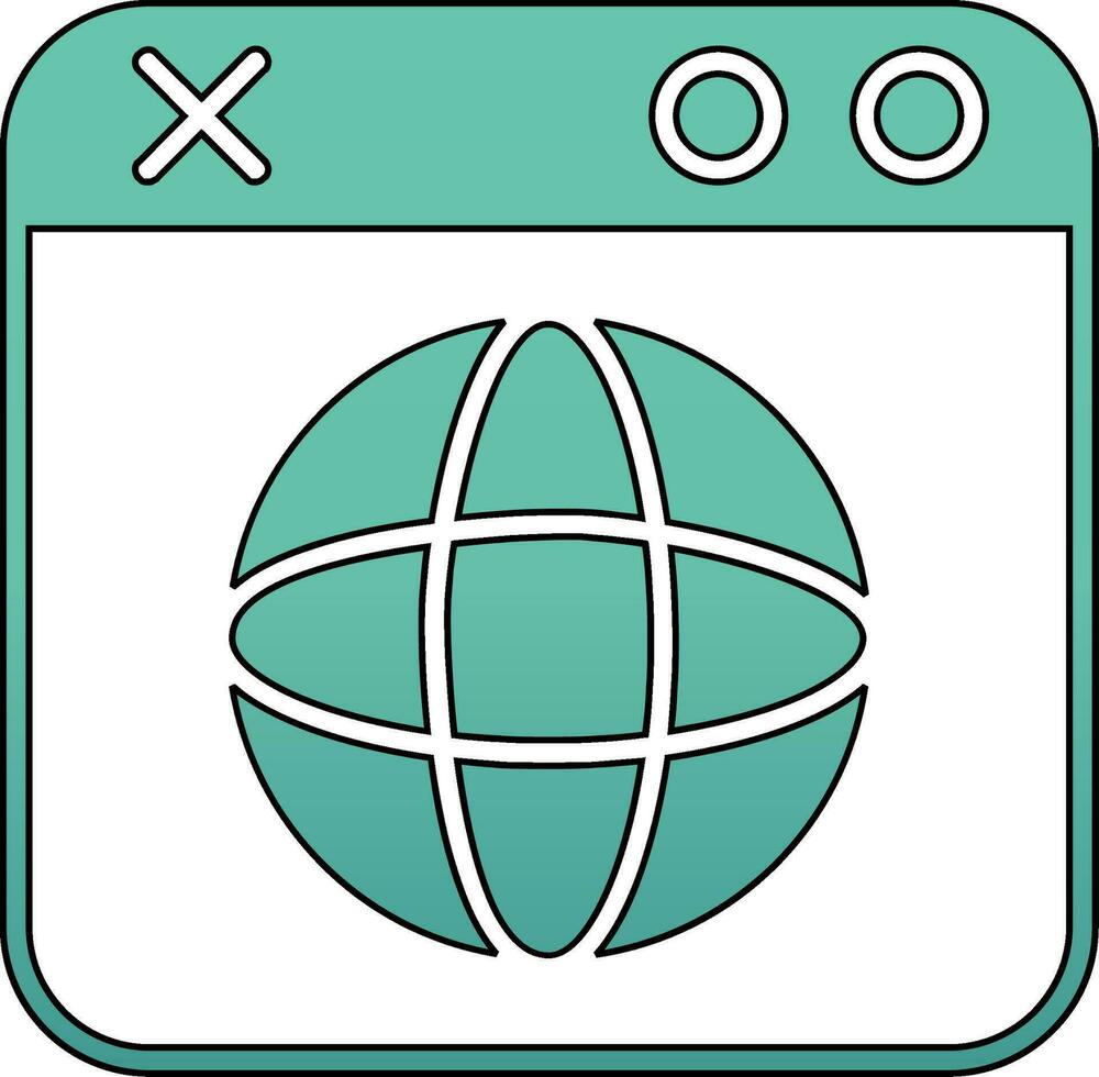 icône de vecteur de navigateur