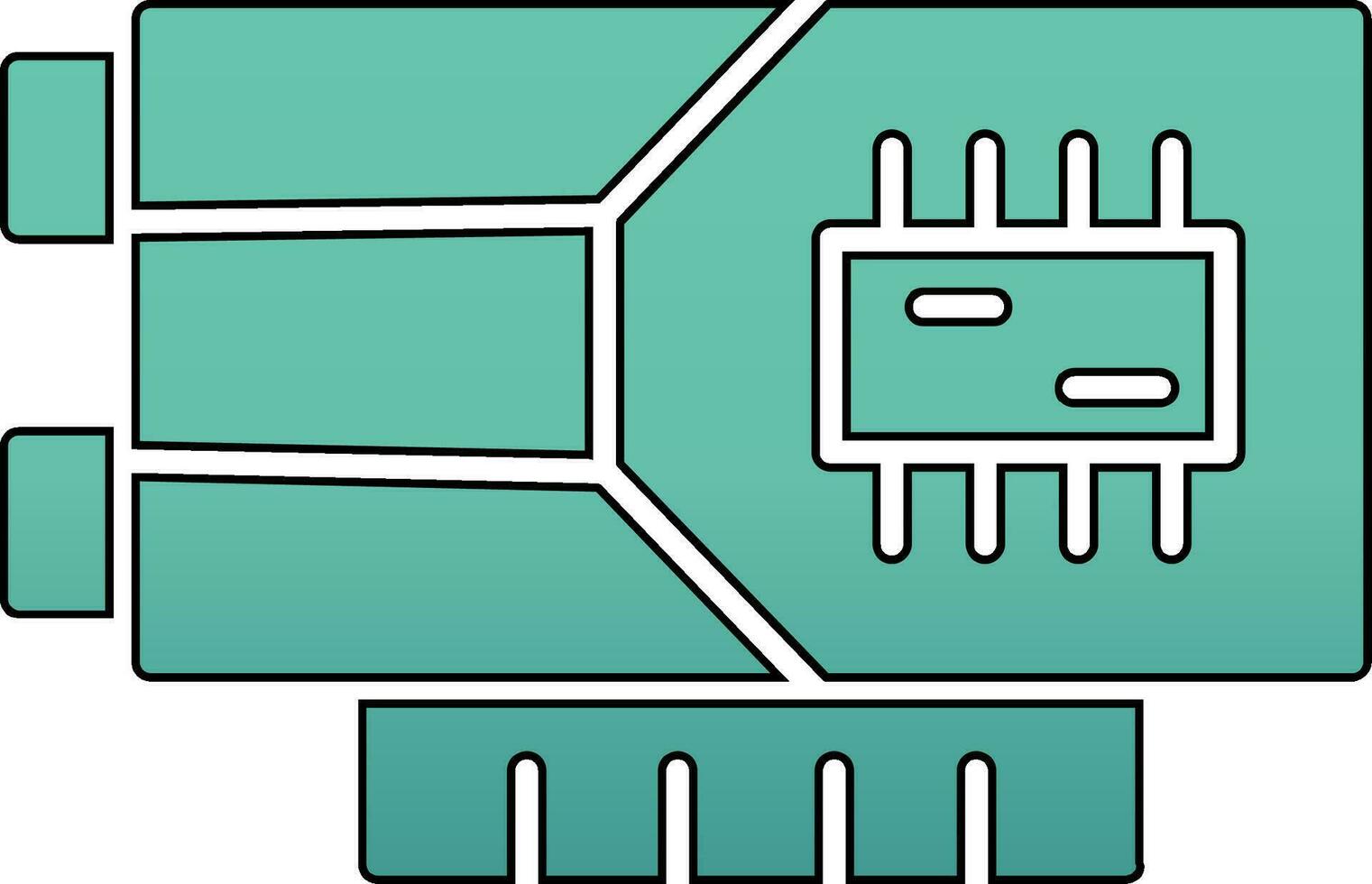 icône de vecteur de carte graphique