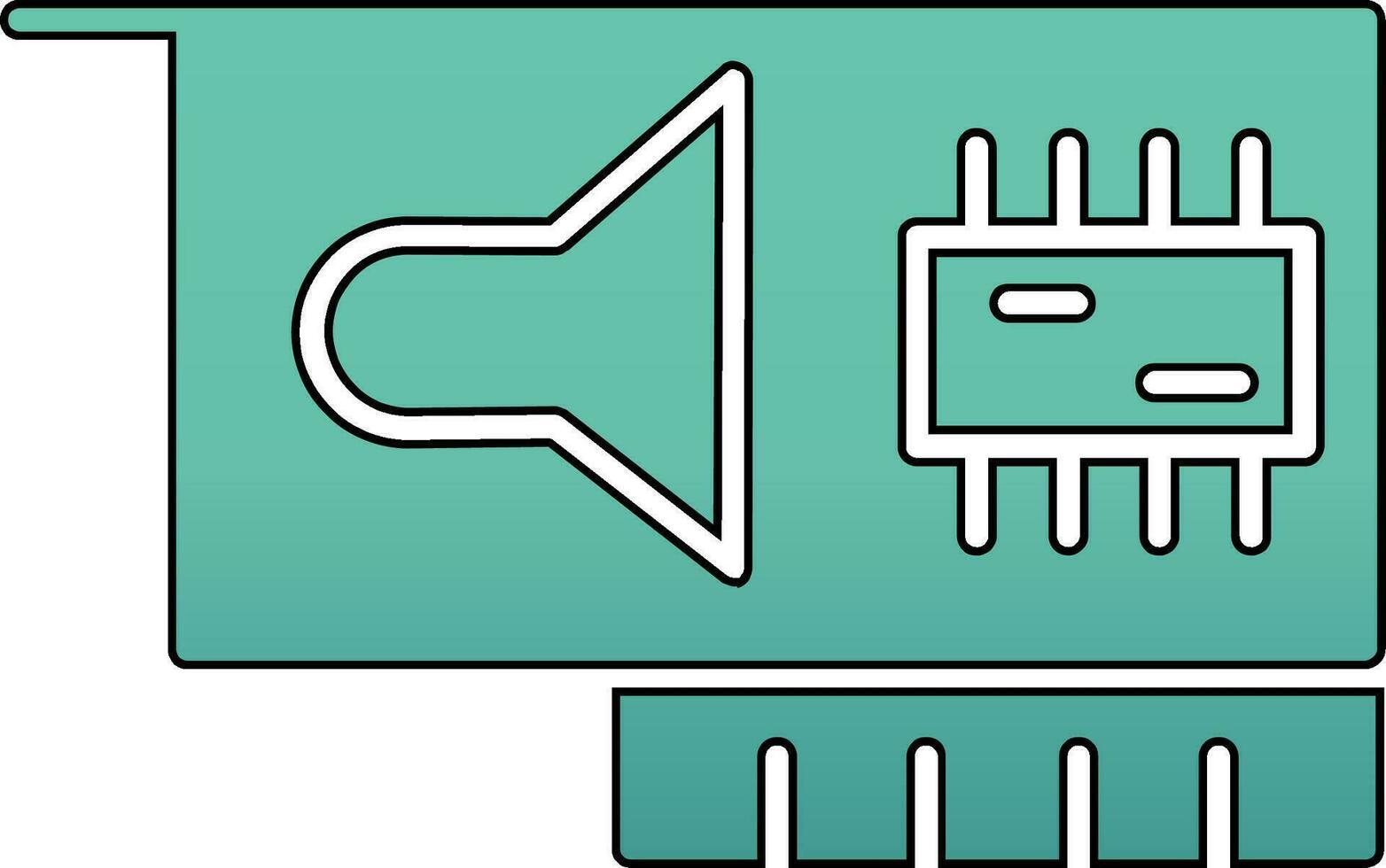 icône de vecteur de carte son