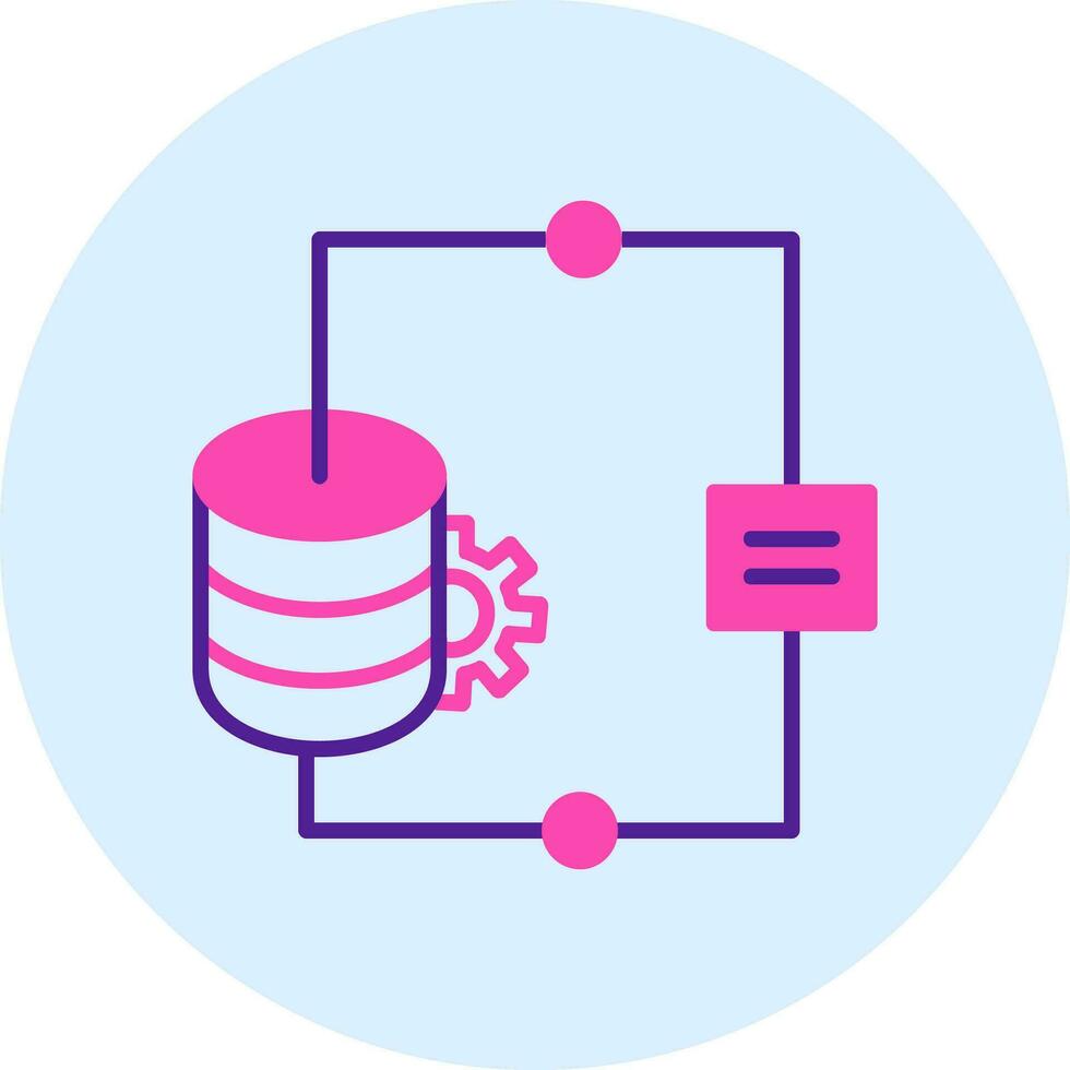 icône de vecteur d'intégration de données
