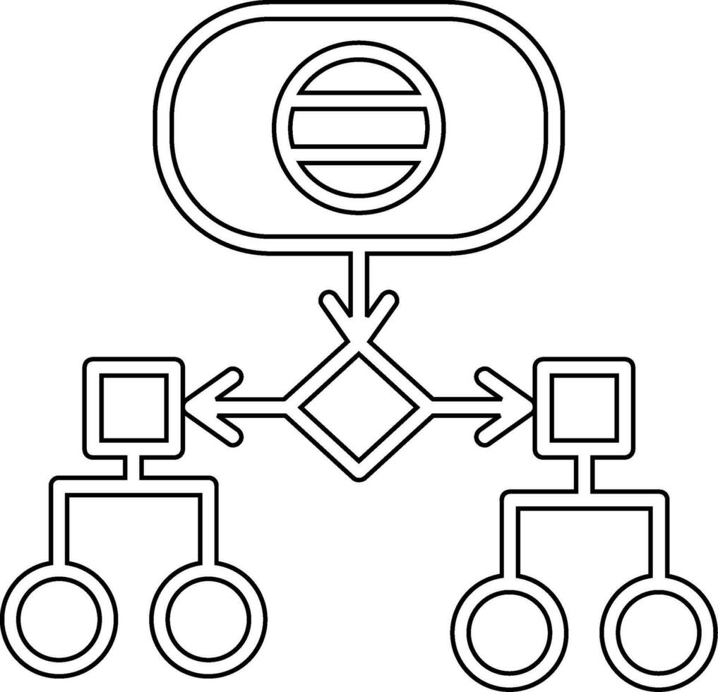icône de vecteur de hiérarchie