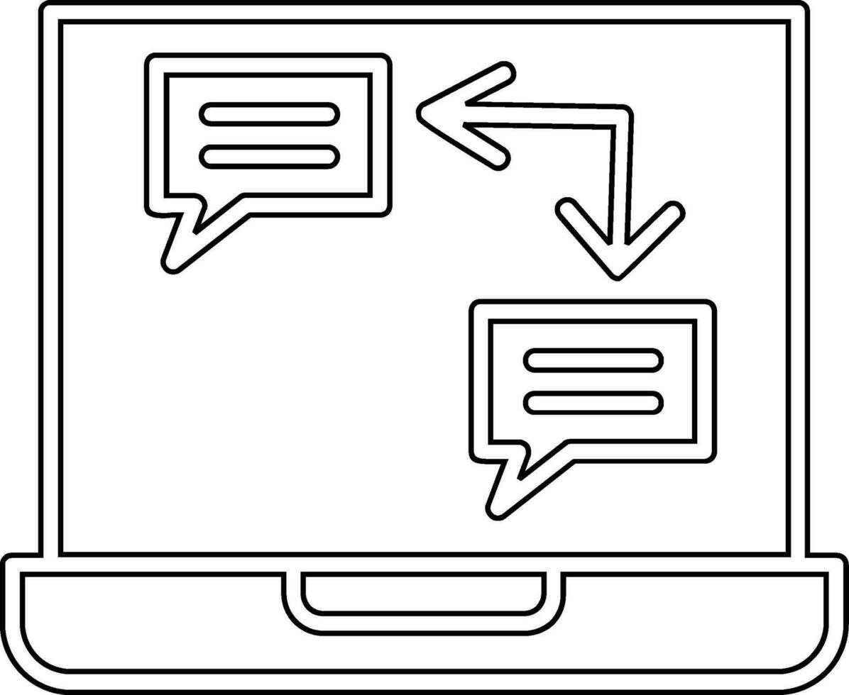 envoyer l'icône de vecteur de message