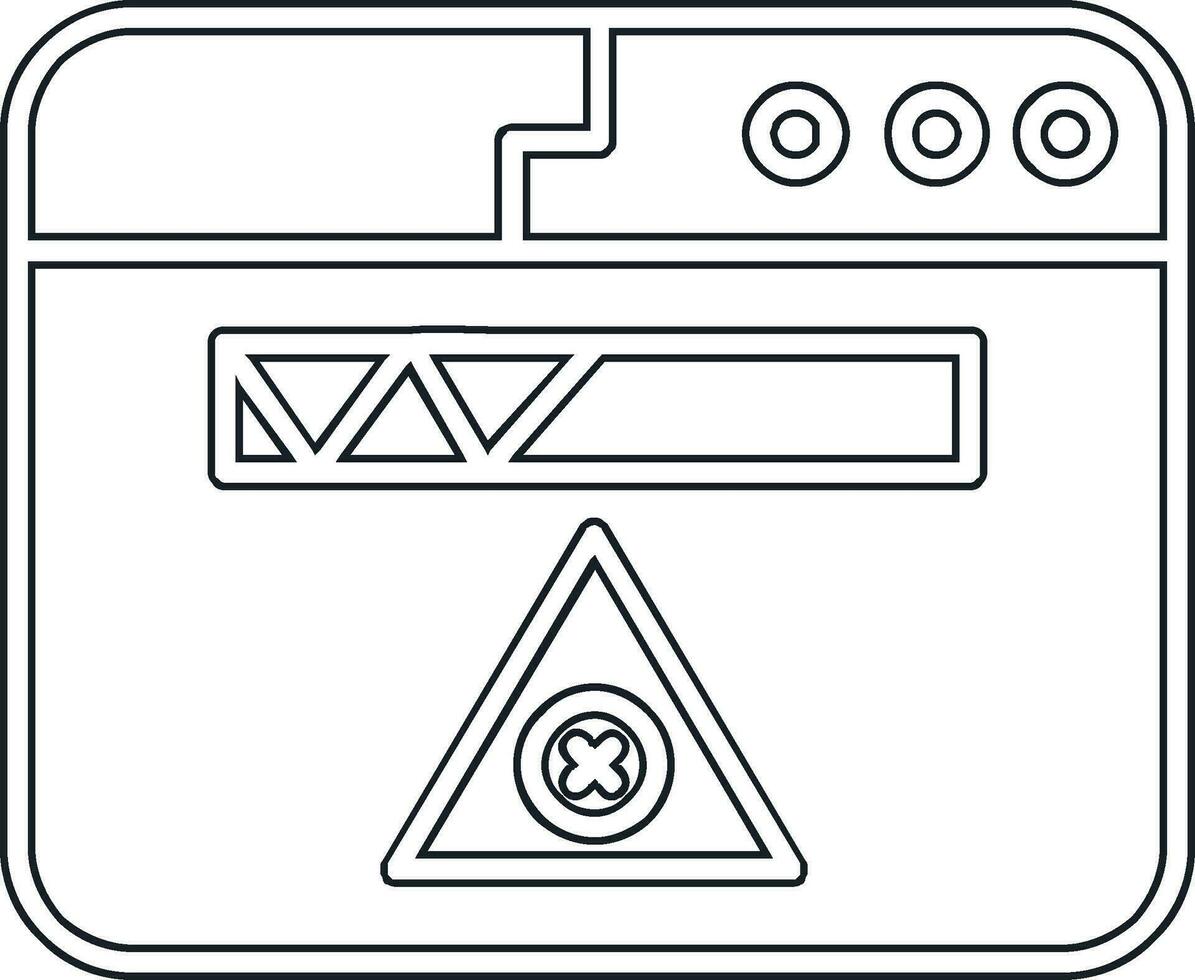 icône de vecteur d'erreur