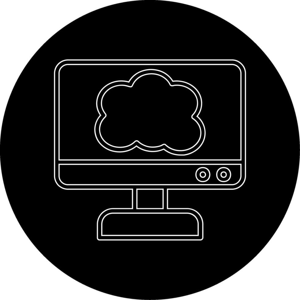 icône de vecteur de cloud computing