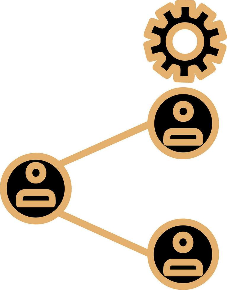 icône de vecteur de relation