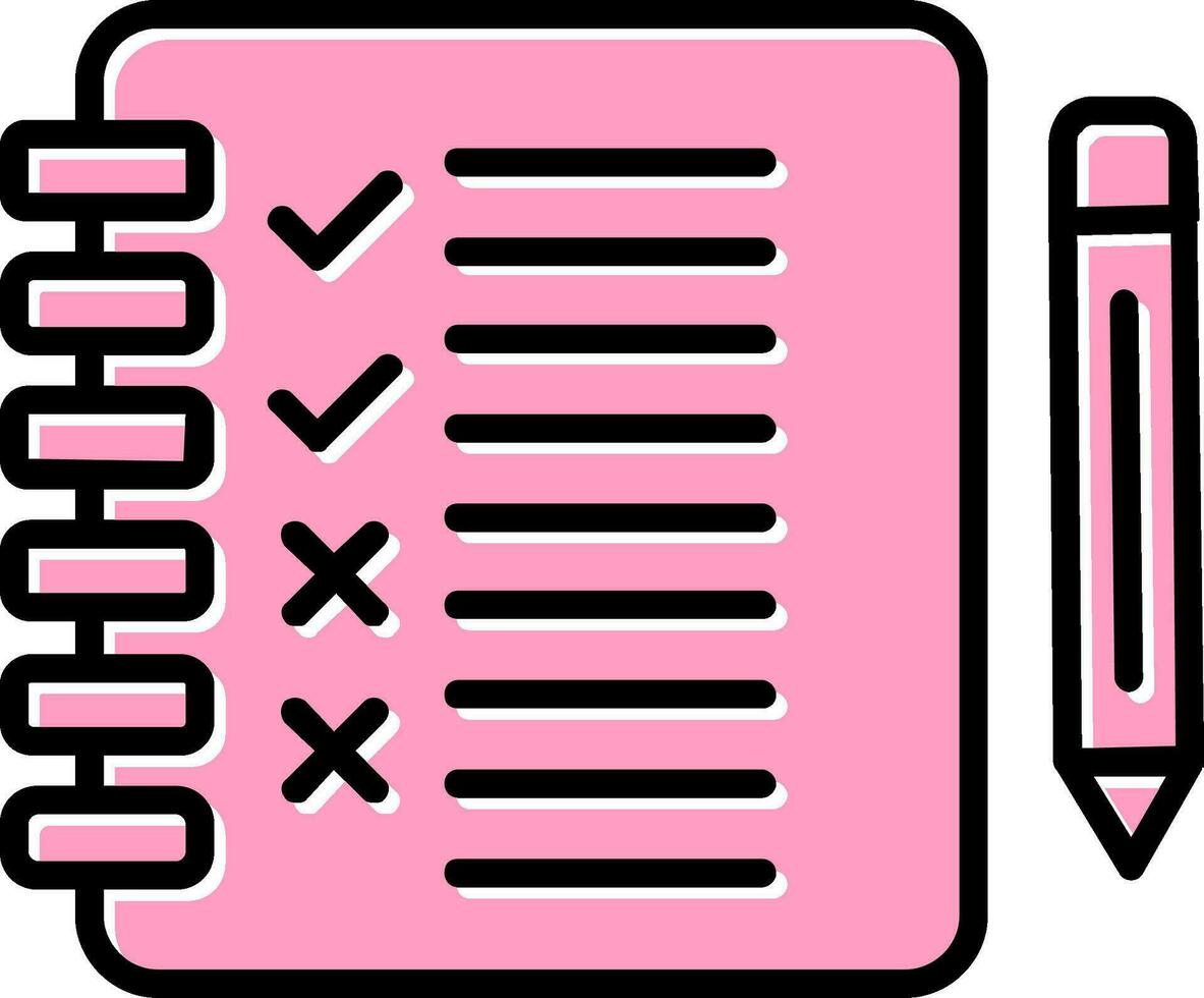 icône de vecteur de liste de contrôle