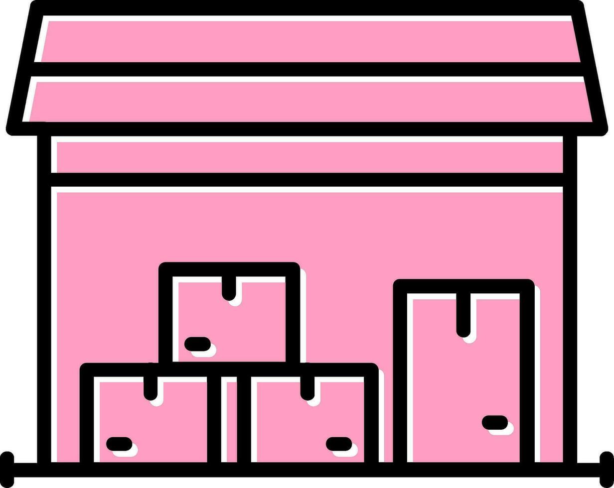 icône de vecteur d & # 39; entrepôt