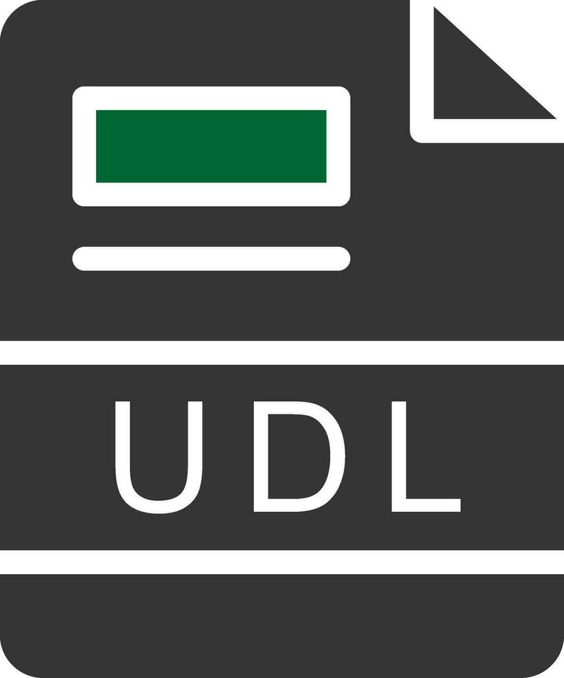 udl Créatif icône conception vecteur