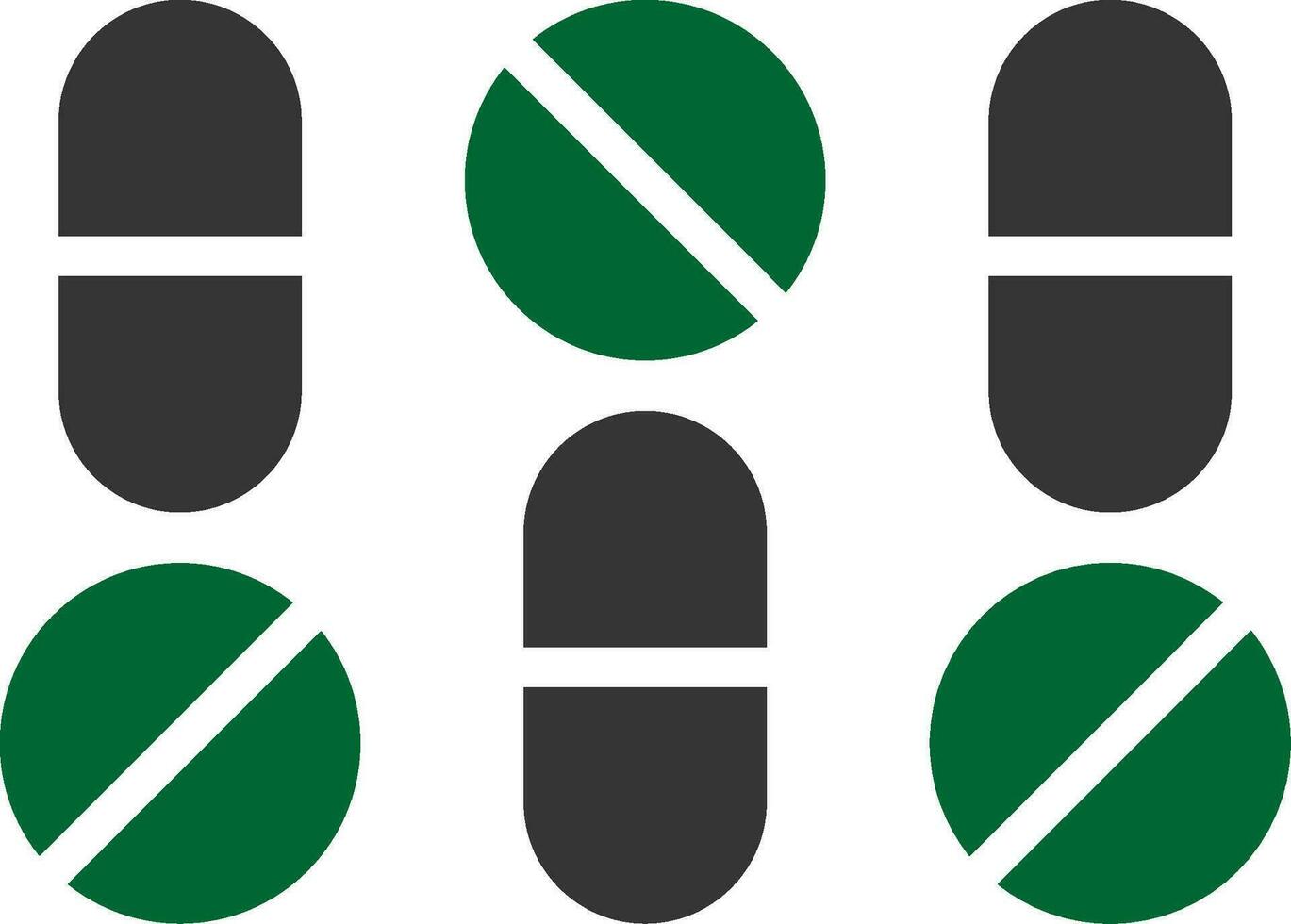 conception d'icônes créatives de médecine vecteur