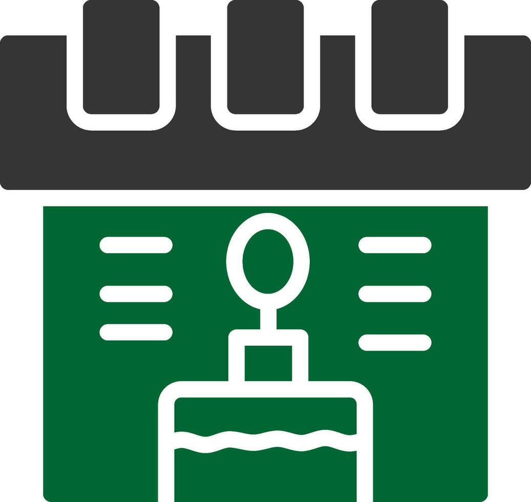 conception d'icônes créatives de calendrier vecteur