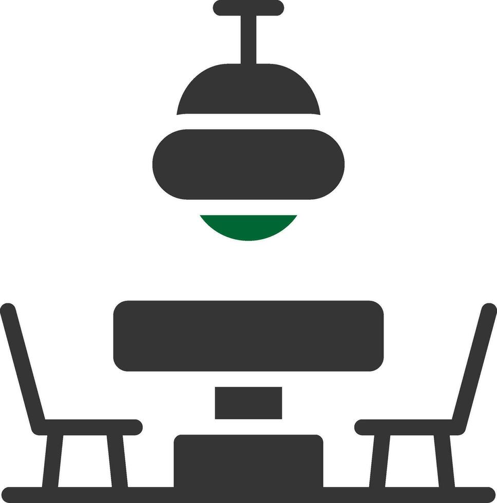 conception d'icône créative de table à manger vecteur