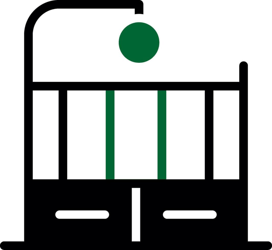 conception d'icône créative de berceau vecteur