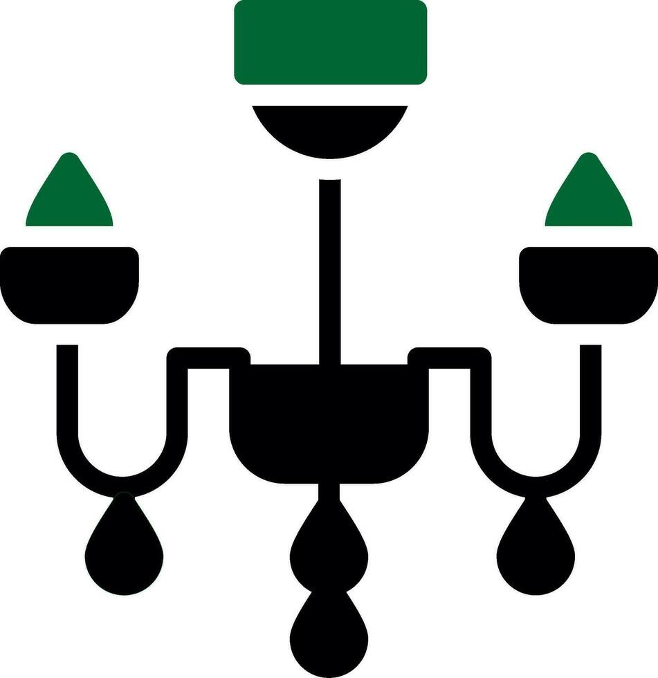 conception d'icône créative lustre vecteur