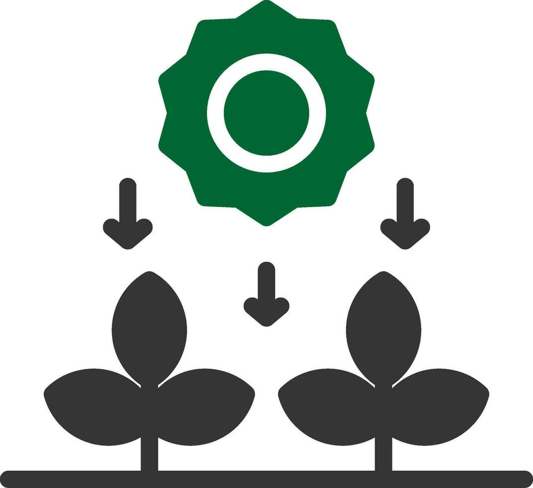 conception d'icône créative de photosynthèse vecteur