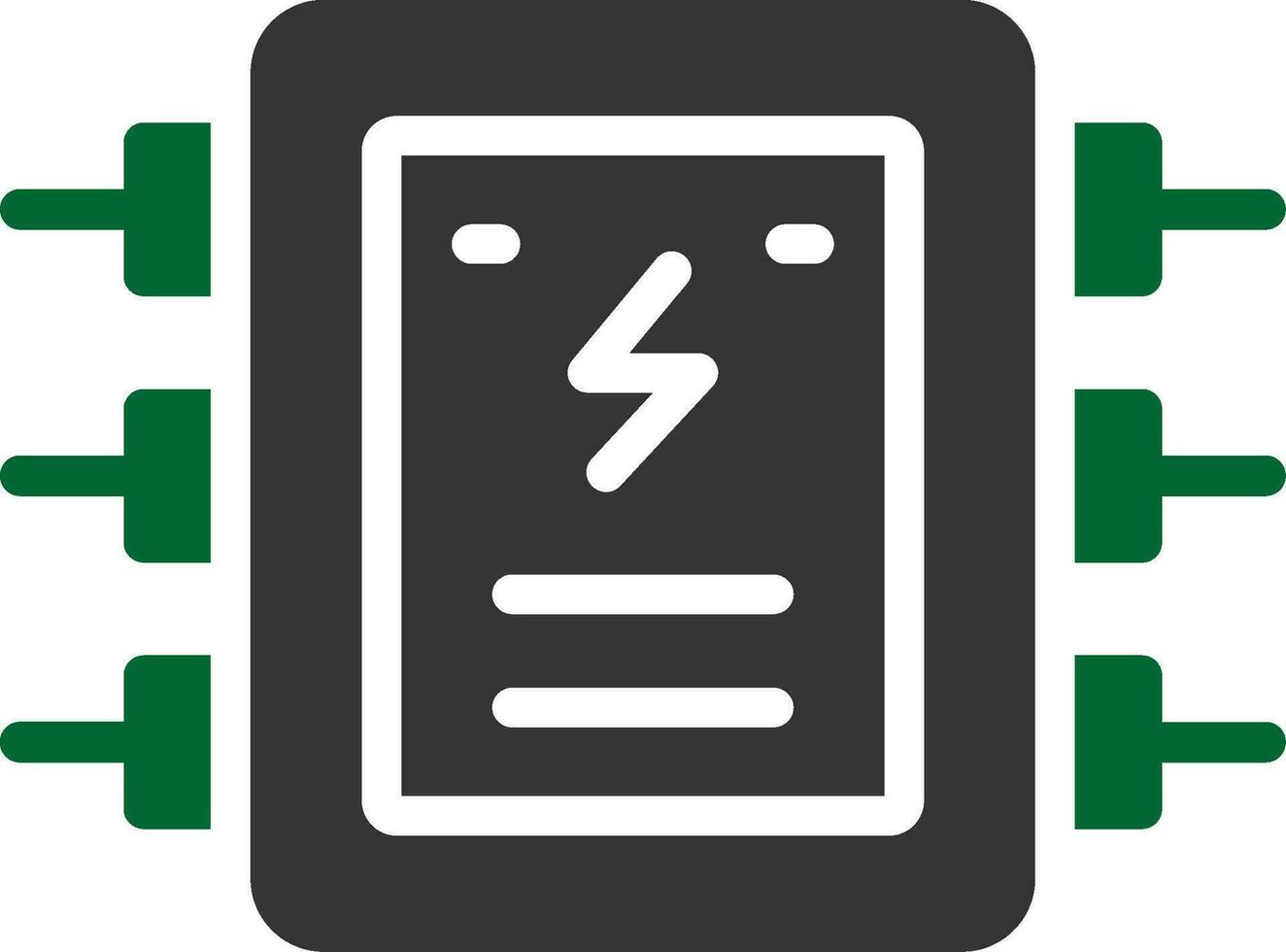 conception d'icône créative de panneau électrique vecteur