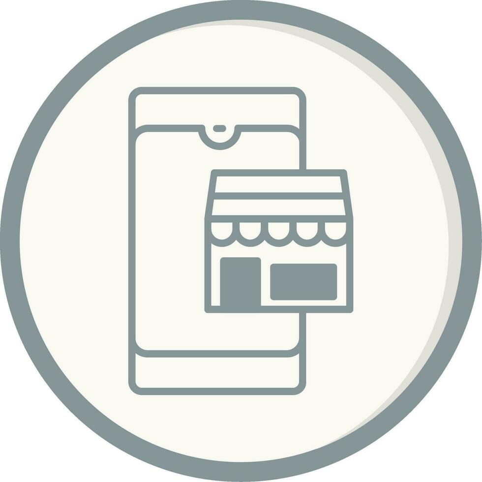 icône de vecteur de magasin en ligne