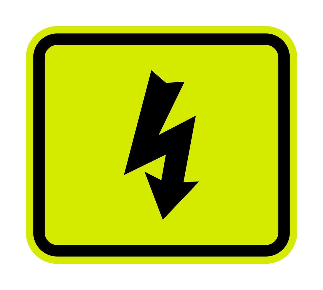 Symbole de danger haute tension isoler sur fond blanc, illustration vectorielle eps.10 vecteur