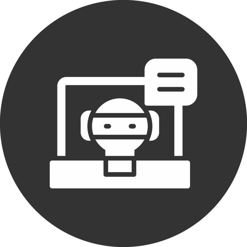 conception d'icône créative chatbot vecteur