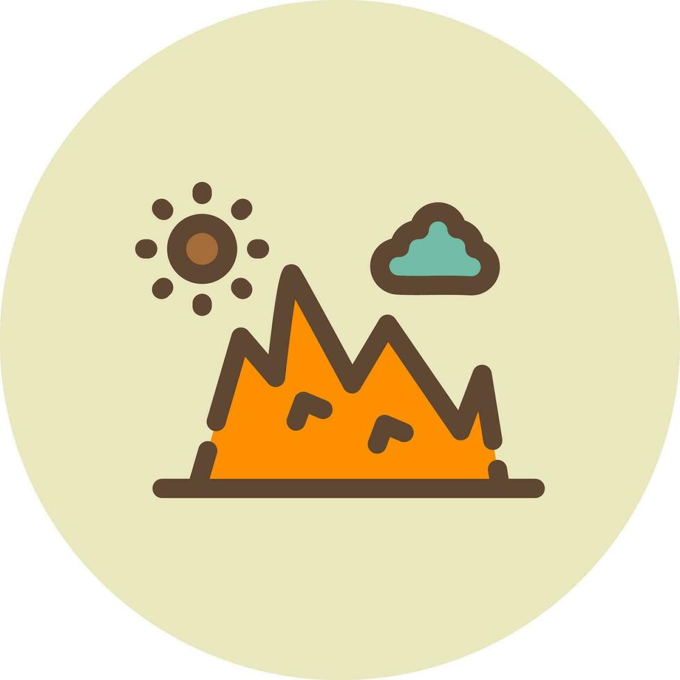 conception d'icône créative de montagne vecteur