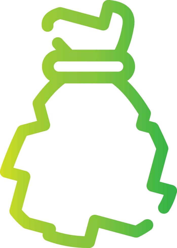 conception d'icône créative de sac poubelle vecteur