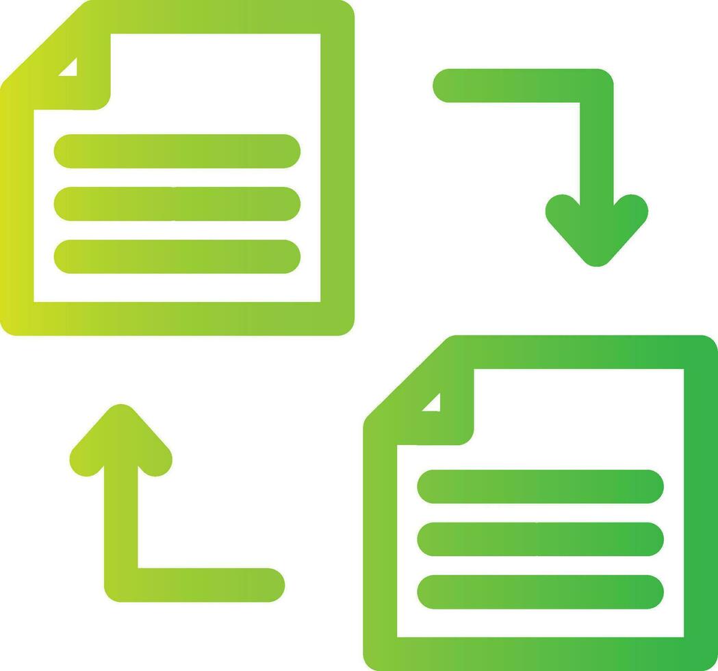 conception d'icône créative de transfert de fichier vecteur