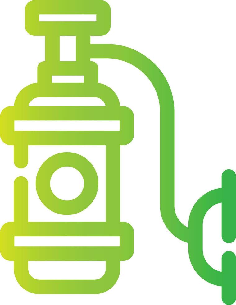 conception d'icône créative de réservoir d'oxygène vecteur