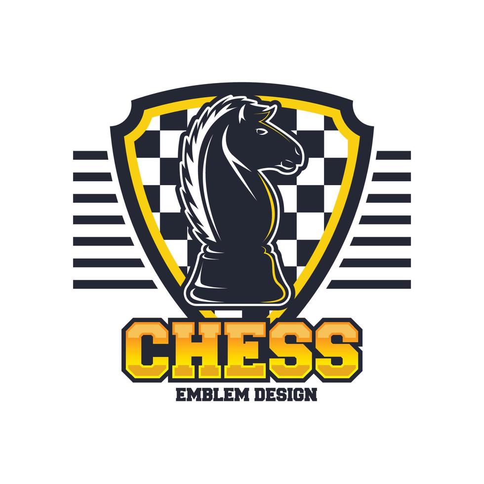 modèle de logo d'échecs vecteur