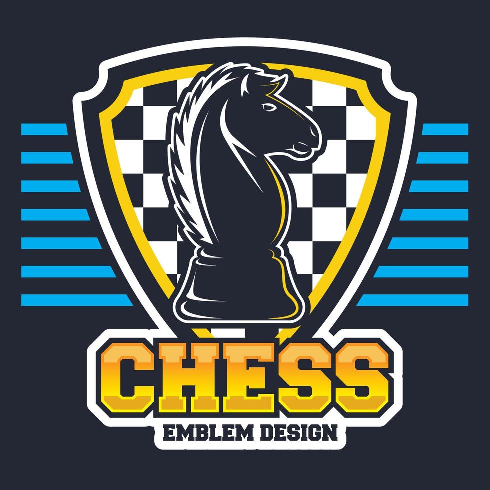 modèle de logo d'échecs vecteur