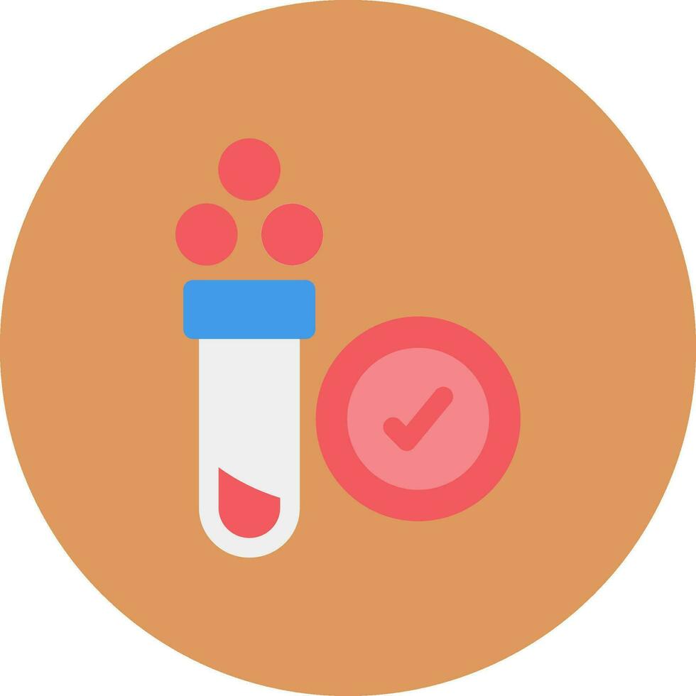 conception d'icône créative de test sanguin vecteur