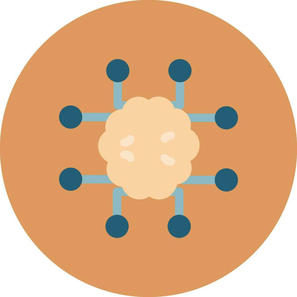 conception d'icône créative de neuroimagerie vecteur